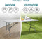 HHeavy Duty 5ft Folding Table – Portable Plastic Banquet & Camping BBQ Table