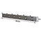 Wall Mounted Coat Rack – 6 Black Double Hooks on Charcoal Grey Wooden Board