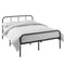 House of Home - King Size Metal Bed Frame with Large Under-Bed Storage Space, Reinforced Bars, and Easy Assembly - Ideal for Minimalist and Guest Bedrooms - Heavy Duty Support - 240kg Capacity