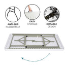 Heavy Duty 4ft Folding Table – Portable Plastic Banquet & Camping BBQ Table