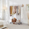 Heavy Duty Chrome Clothes Rail – Adjustable Width & Height with Shelf and Locking Wheels