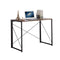 Folding Rustic Brown Wood Desk Table with Black Metal Frame – 100 x 50 x 75 cm