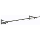 6ft Wall Mounted Clothes Rail – Black Powder Coated Steel Hanging Rack with Brackets and Fixings