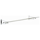 6ft Wall Mounted Clothes Rail – Chrome Finish Steel Hanging Rack with Brackets and Fixings