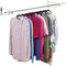 6ft Wall Mounted Clothes Rail – Chrome Finish Steel Hanging Rack with Brackets and Fixings