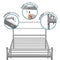 Single Metal Bed Frame Extra Strong Stylish Modern Bedroom Storage Sturdy Design