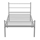 Single Metal Bed Frame Extra Strong Stylish Modern Bedroom Storage Sturdy Design