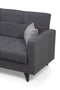 Polya Dunkelgraues Zweisitzer-Schlafsofa