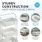 3‑Tier White Storage Trolley on Wheels – Versatile Organiser for Kitchen, Bathroom, Office or Bedroom