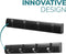 Wall Mounted Door Hook Rack – 4 Black Nickel Hooks on Black Wooden Board