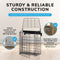 Black Letterbox Cage No Screws Needed Door Mail Box Post Letter Catcher