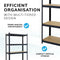 Boltless 5 Tier Heavy Duty Steel Shelving Unit – 875kg Load, Black