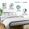House of Home - King Size Metal Bed Frame with Large Under-Bed Storage Space, Reinforced Bars, and Easy Assembly - Ideal for Minimalist and Guest Bedrooms - Heavy Duty Support - 240kg Capacity