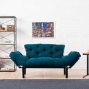 Nitta Petrolblaues Zweisitzer-Schlafsofa