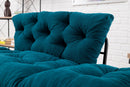 Nitta Petrolblaues Zweisitzer-Schlafsofa