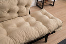 Nitta Creme Zweisitzer-Schlafsofa