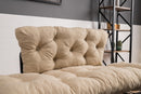 Nitta Creme Zweisitzer-Schlafsofa
