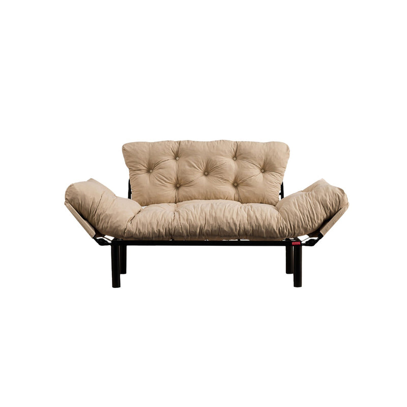 Nitta Creme Zweisitzer-Schlafsofa