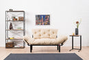 Nitta Creme Zweisitzer-Schlafsofa