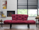 Nitta Kastanienbraunes Zweisitzer-Schlafsofa