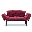 Nitta Kastanienbraunes Zweisitzer-Schlafsofa