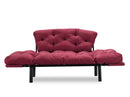 Nitta Kastanienbraunes Zweisitzer-Schlafsofa