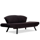 Genzo Schwarzes Zweisitzer-Schlafsofa