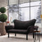 Chatto Schwarzes Zweisitzer-Schlafsofa