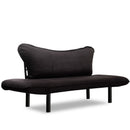 Chatto Schwarzes Zweisitzer-Schlafsofa