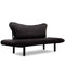 Chatto Schwarzes Zweisitzer-Schlafsofa
