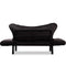 Chatto Schwarzes Zweisitzer-Schlafsofa