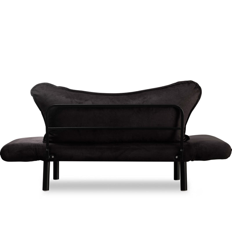 Chatto Schwarzes Zweisitzer-Schlafsofa