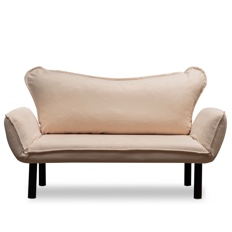 Chatto Creme Zweisitzer-Schlafsofa