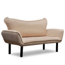Chatto Creme Zweisitzer-Schlafsofa