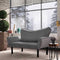 Chatto Graues Zweisitzer-Schlafsofa