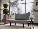 Chatto Graues Zweisitzer-Schlafsofa