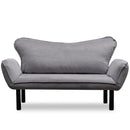 Chatto Graues Zweisitzer-Schlafsofa