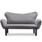 Chatto Graues Zweisitzer-Schlafsofa