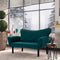 Chatto Petrolblaues Zweisitzer-Schlafsofa