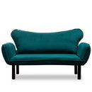 Chatto Petrolblaues Zweisitzer-Schlafsofa