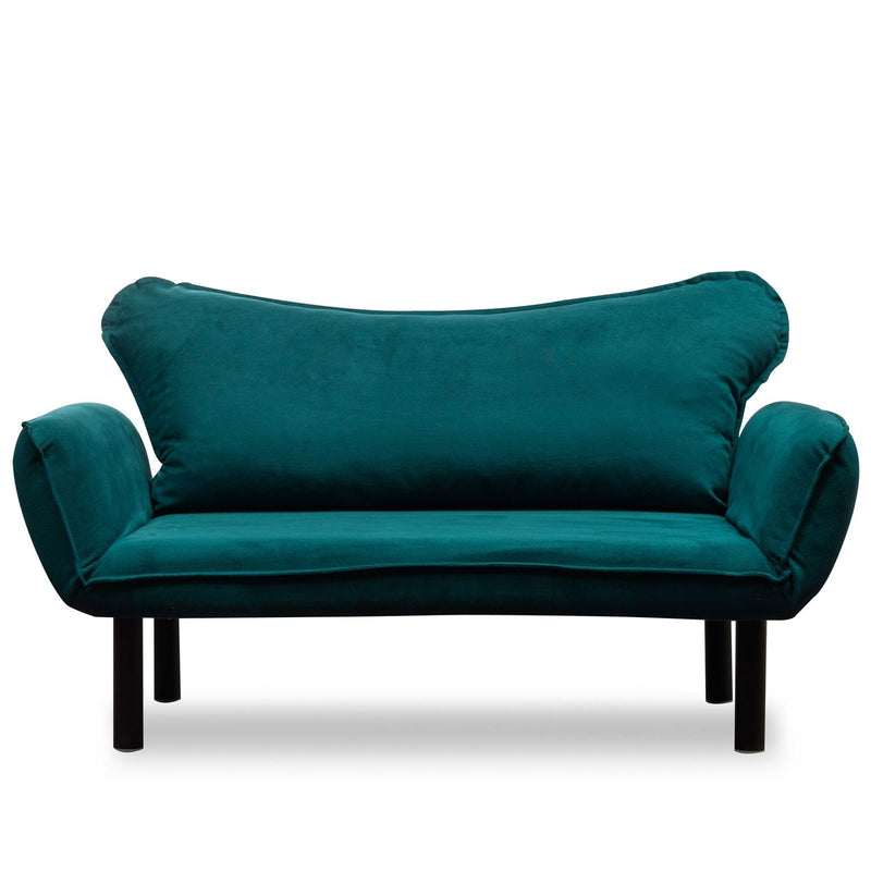 Chatto Petrolblaues Zweisitzer-Schlafsofa