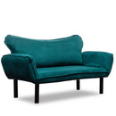 Chatto Petrolblaues Zweisitzer-Schlafsofa