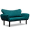 Chatto Petrolblaues Zweisitzer-Schlafsofa