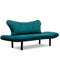 Chatto Petrolblaues Zweisitzer-Schlafsofa