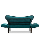 Chatto Petrolblaues Zweisitzer-Schlafsofa
