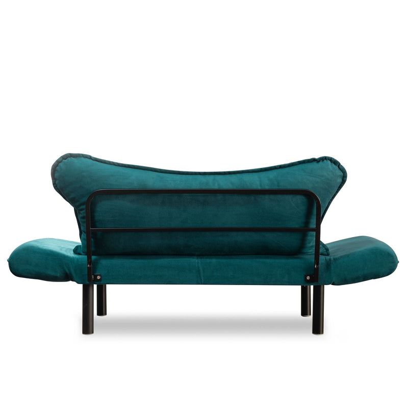 Chatto Petrolblaues Zweisitzer-Schlafsofa
