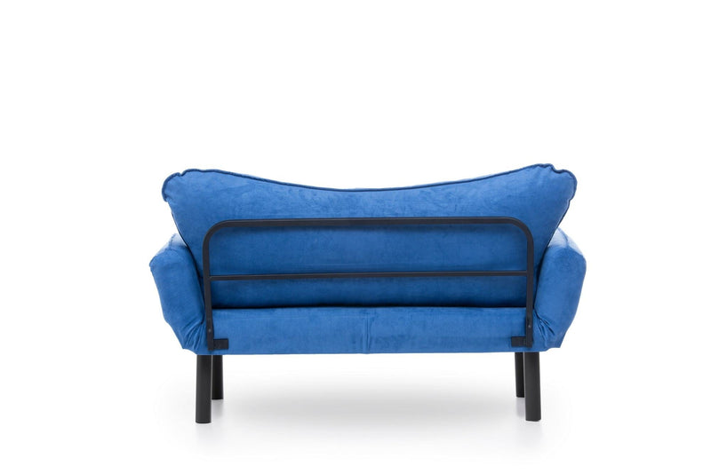 Chatto Blaues Zweisitzer-Schlafsofa
