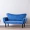 Chatto Blaues Zweisitzer-Schlafsofa