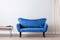 Chatto Blaues Zweisitzer-Schlafsofa