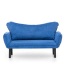 Chatto Blaues Zweisitzer-Schlafsofa